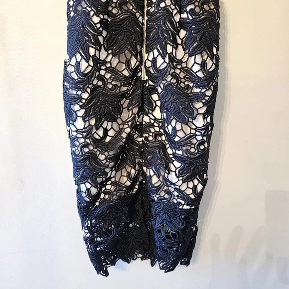 Keepsake The Label True Love Floral Halter Lace Black Cocktail Midi Dress Sz XS. - Picture 14 of 16